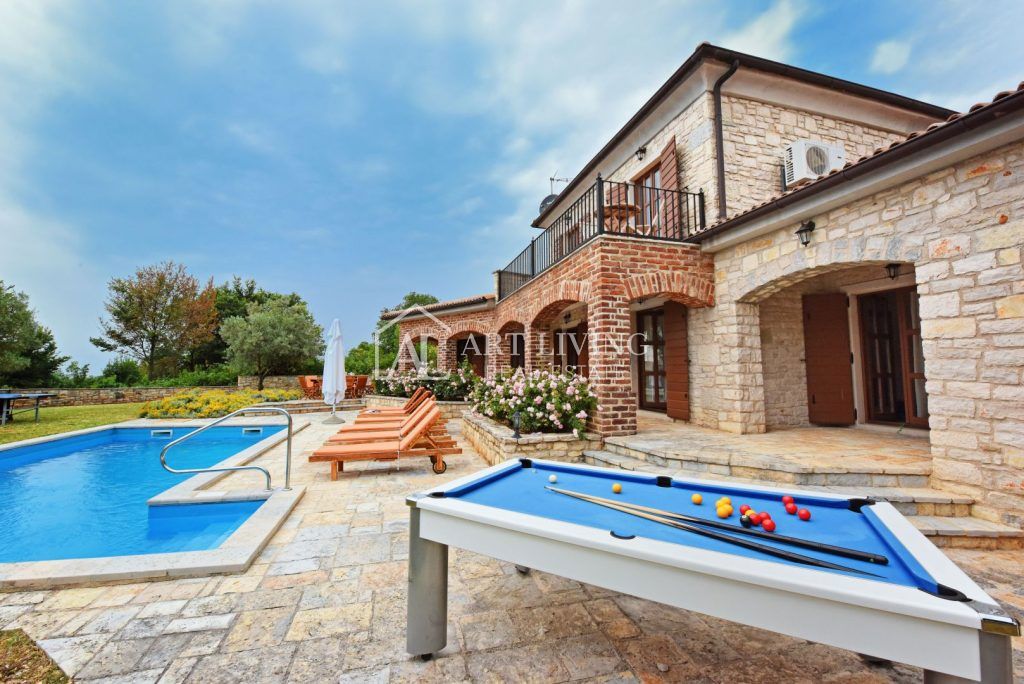 Poreč-dintorni, Villa di lusso in pietra in stile istriano con piscina