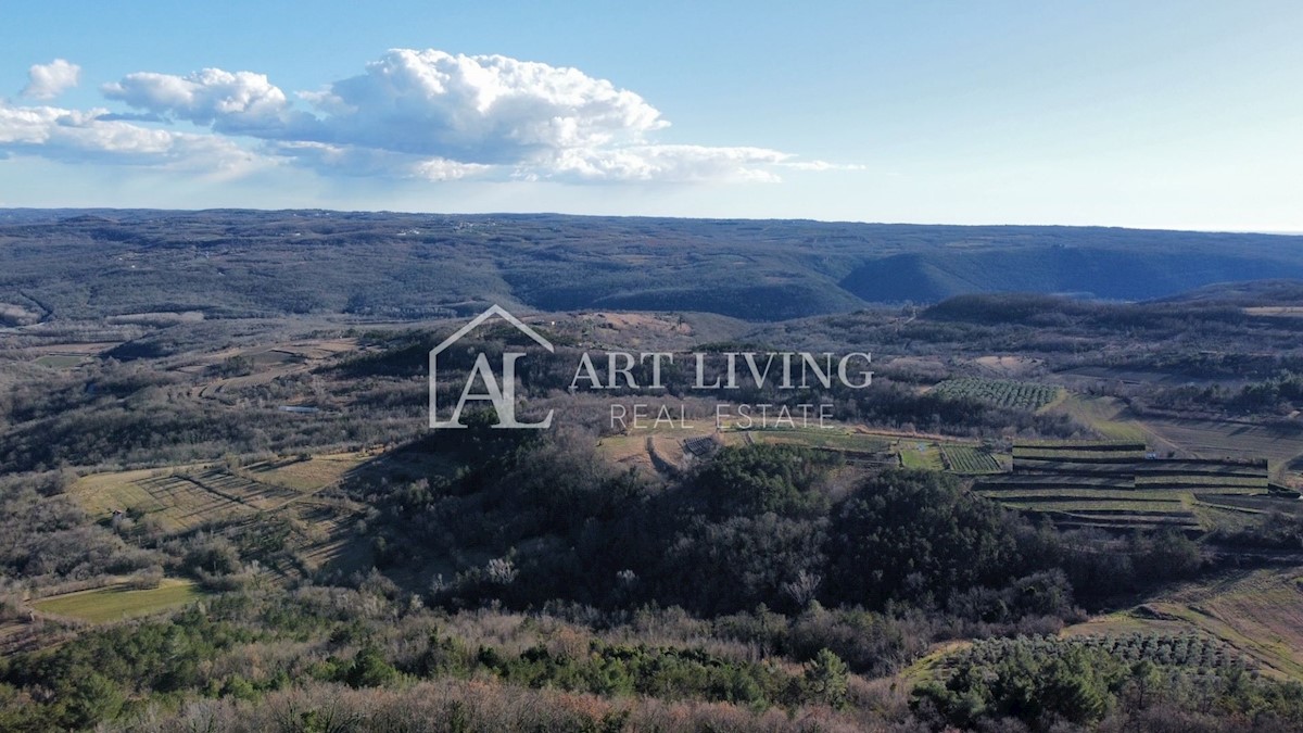 ISTRIA, GRONJAN, dintorni - bellissimo terreno edificabile con vista panoramica sul mare