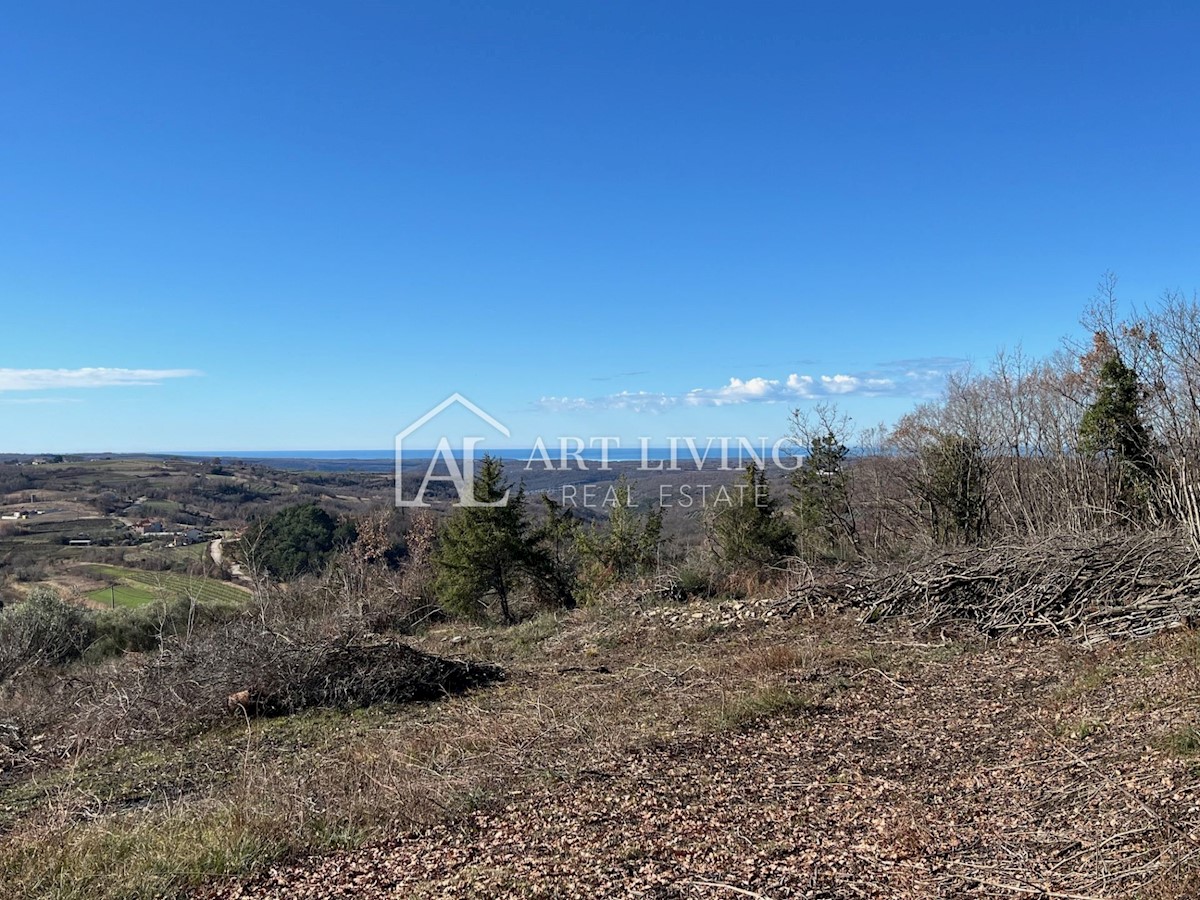 ISTRIA, GRONJAN, dintorni - bellissimo terreno edificabile con vista panoramica sul mare