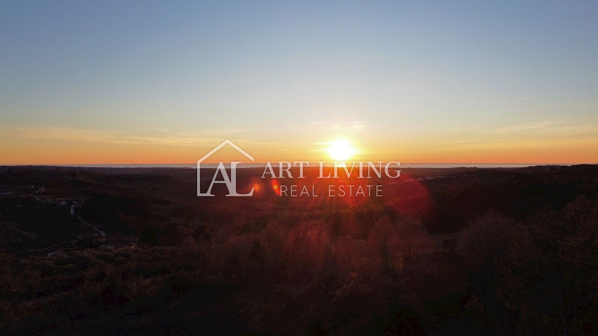 ISTRIA, GRONJAN, dintorni - bellissimo terreno edificabile con vista panoramica sul mare