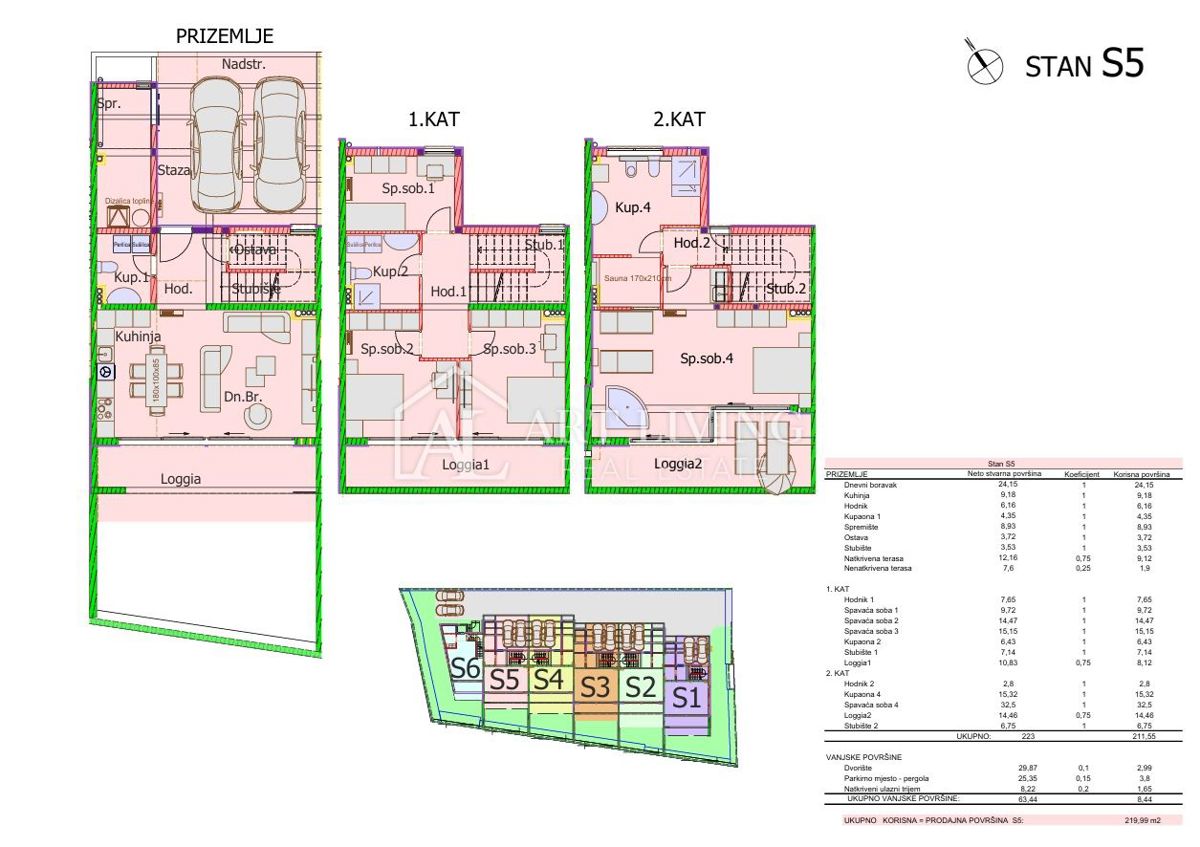 Umago, dintorni – Lussuosa moderna villa a schiera, NUOVA COSTRUZIONE, in prima fila sul mare