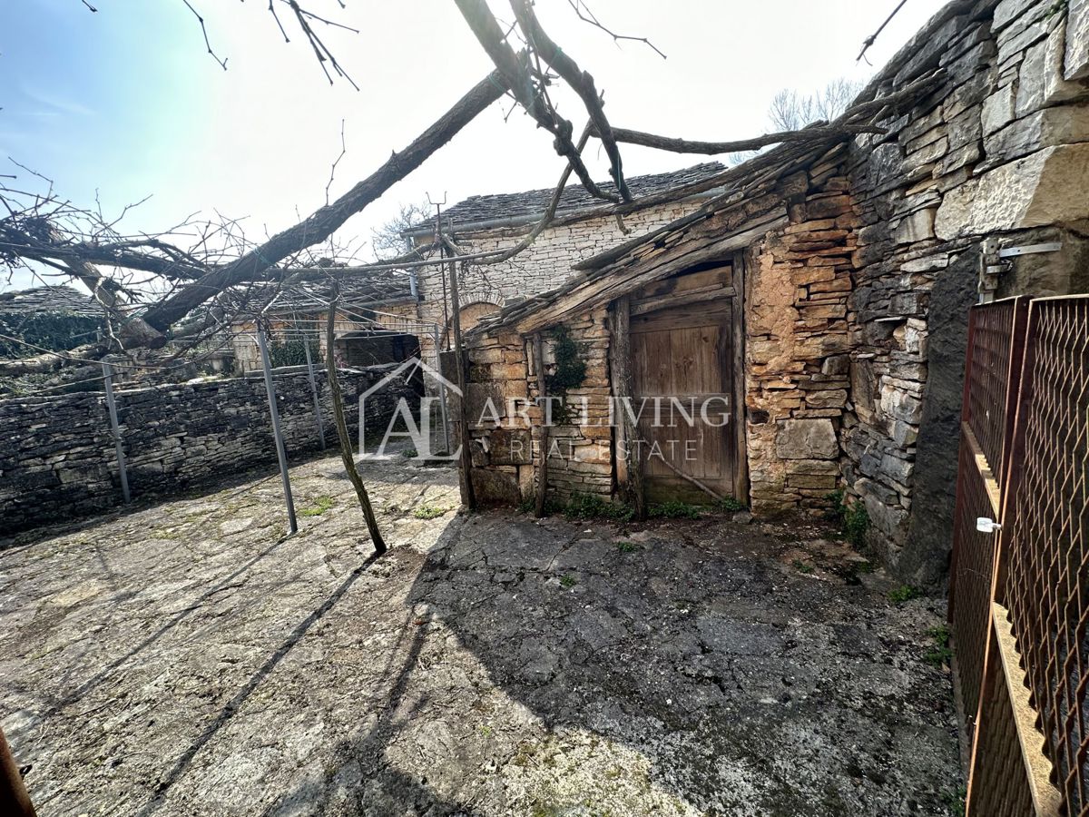 Istria, Grisignana, dintorni - casa autoctona in pietra istriana con 60.000 m2 di terreno