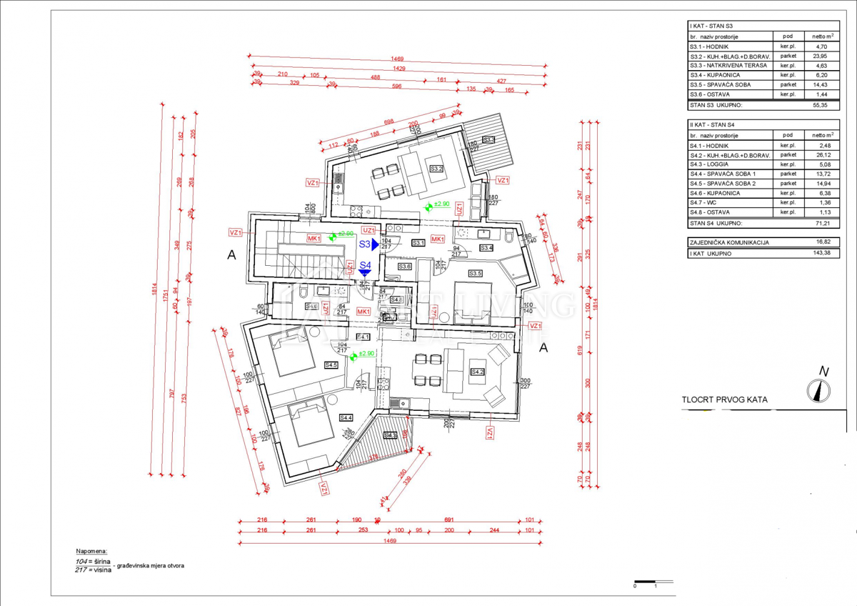 Istria, Umago, dintorni - OCCASIONE, Appartamento al 1° piano, a 300 m dal mare.