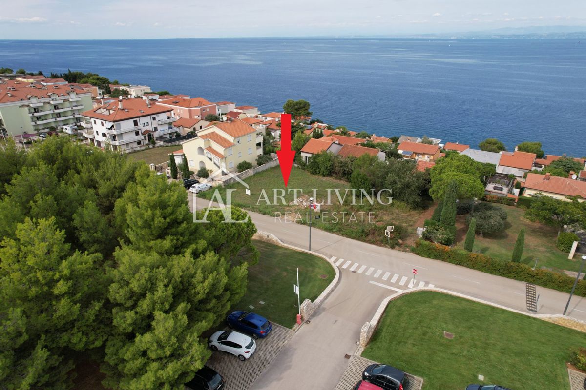 Umago, Crveni Vrh - ESCLUSIVO - terreno edificabile con progetto in posizione eccezionale