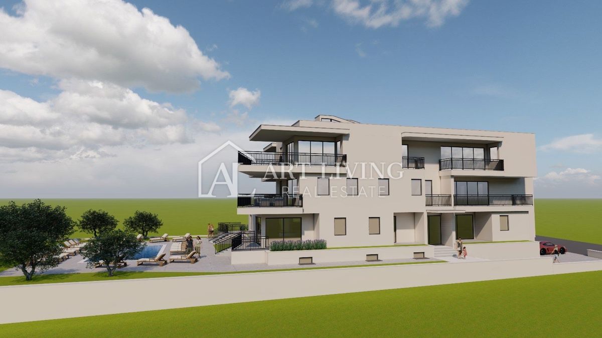 Umago, dintorni – appartamento di lusso con 3 camere da letto e piscina in comune, a 400 m dal mare