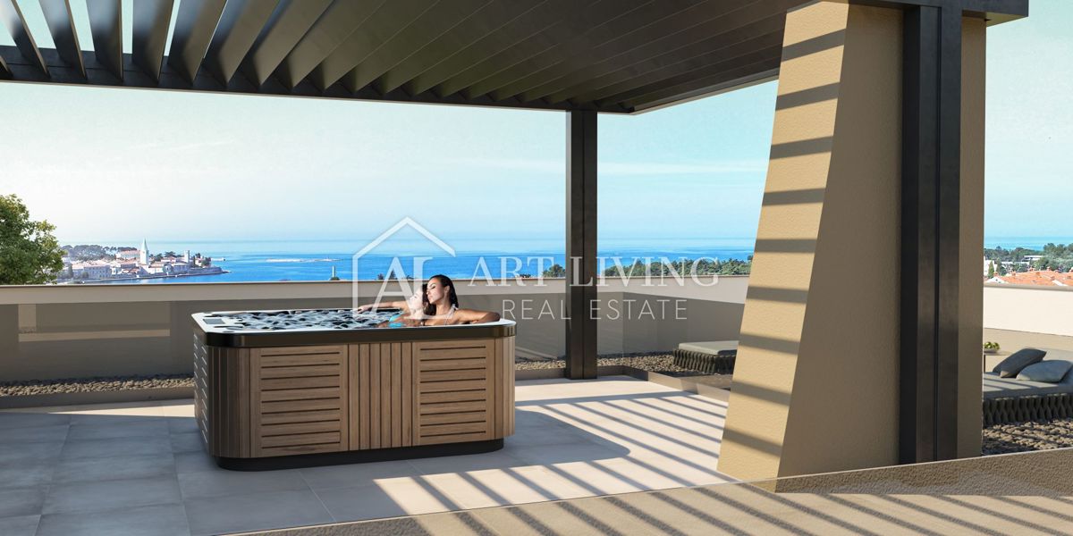 Nei dintorni di Parenzo, villa di lusso dal design moderno con piscina e vista mare