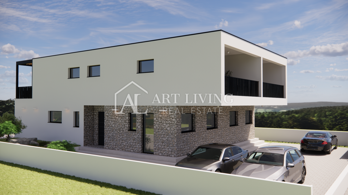 Istria, Umago, Dintorni - NUOVA COSTRUZIONE, moderna casa bifamiliare con piscina