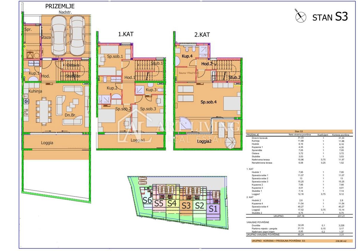 Umago, dintorni – Lussuosa villa a schiera di nuova costruzione, a 180 m dal mare