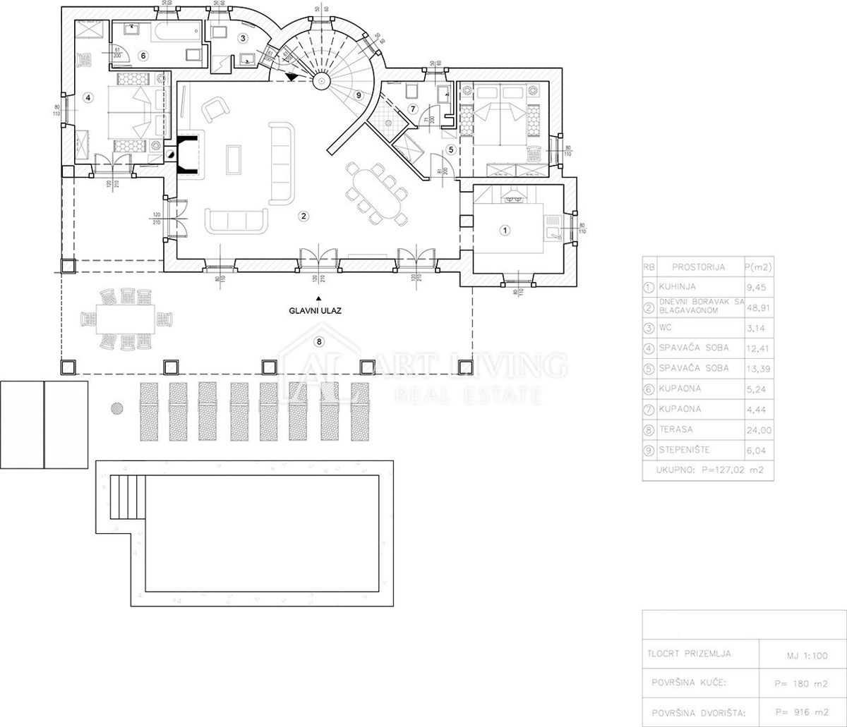 Dintorni di Parenzo, lussuosa villa in pietra in stile rustico con piscina
