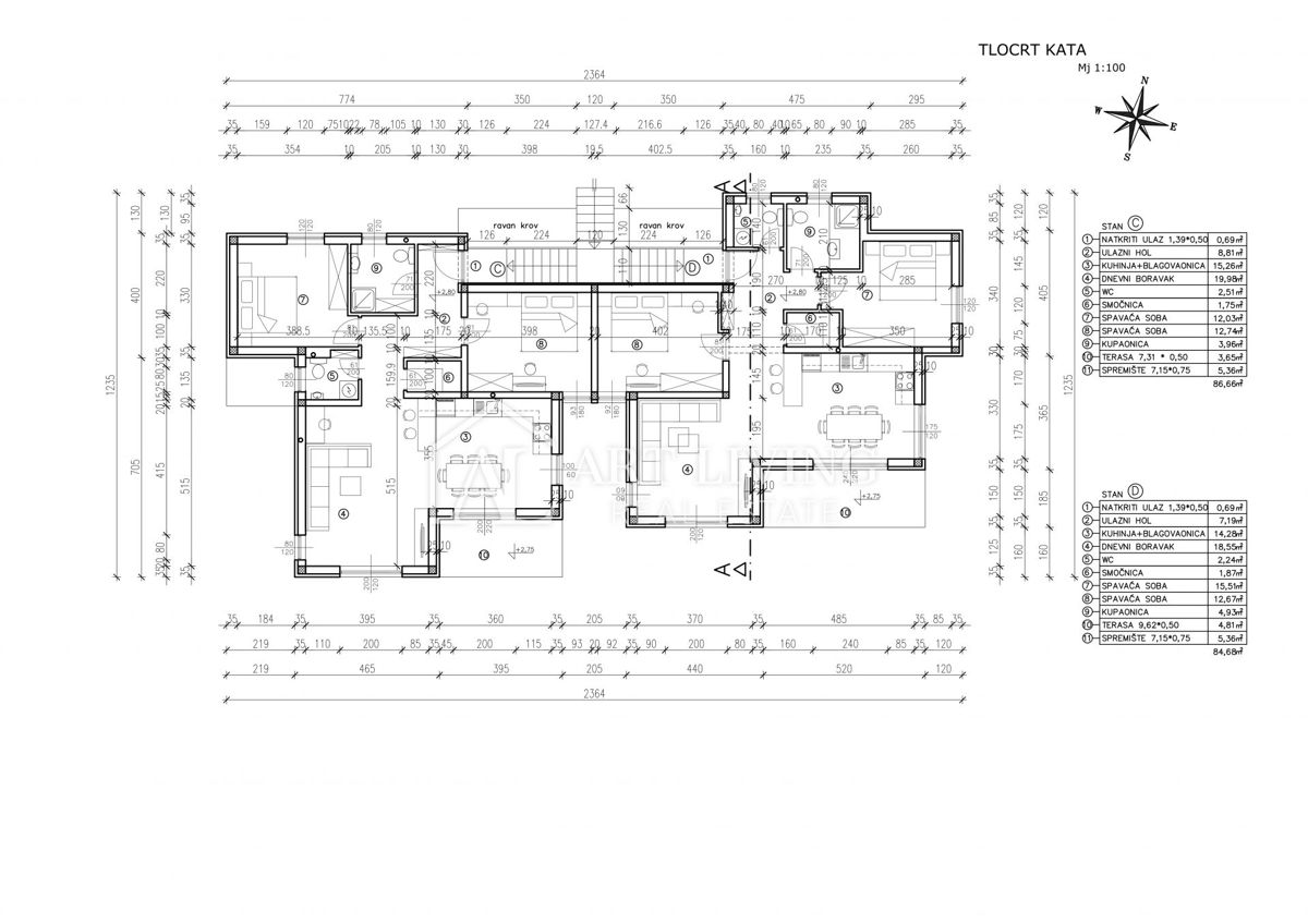 Appartamento Poreč, 84,68m2