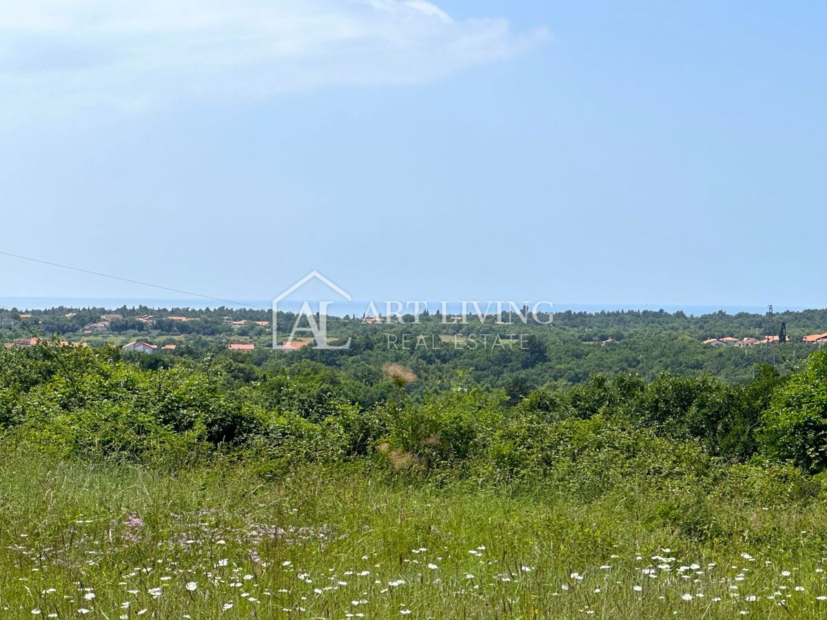 Istria, Umago - dintorni, attraente terreno edificabile con vista mare