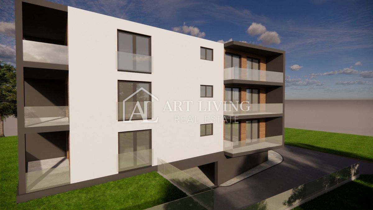 Istria, Umago, dintorni - ESCLUSIVO - lussuoso appartamento con tre camere da letto in un nuovo edificio con vista sul mare