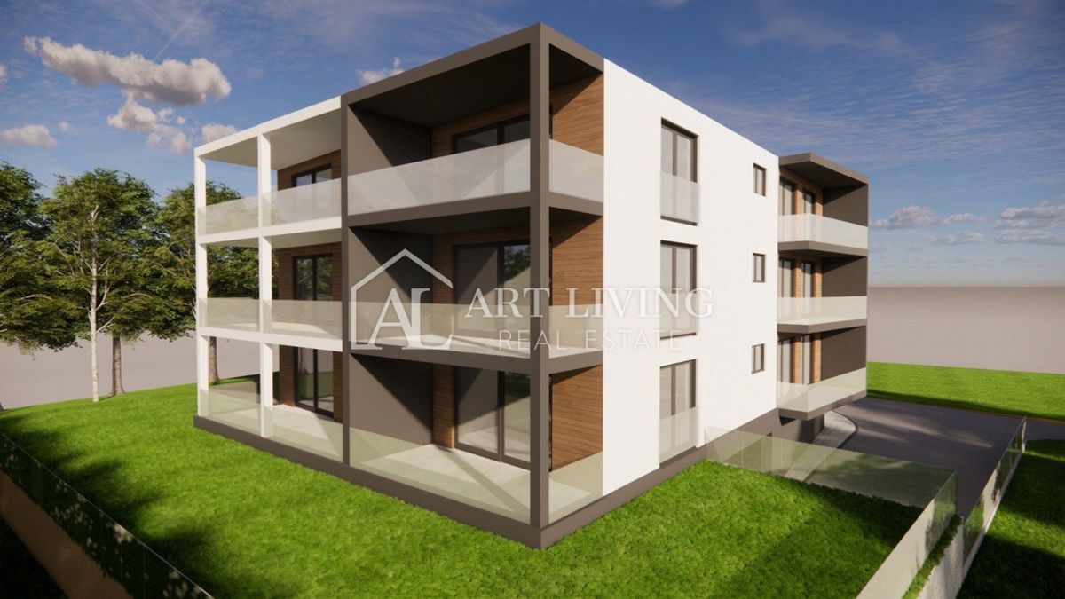 Istria, Umago, dintorni - ESCLUSIVO - lussuoso appartamento con tre camere da letto in un nuovo edificio con vista sul mare