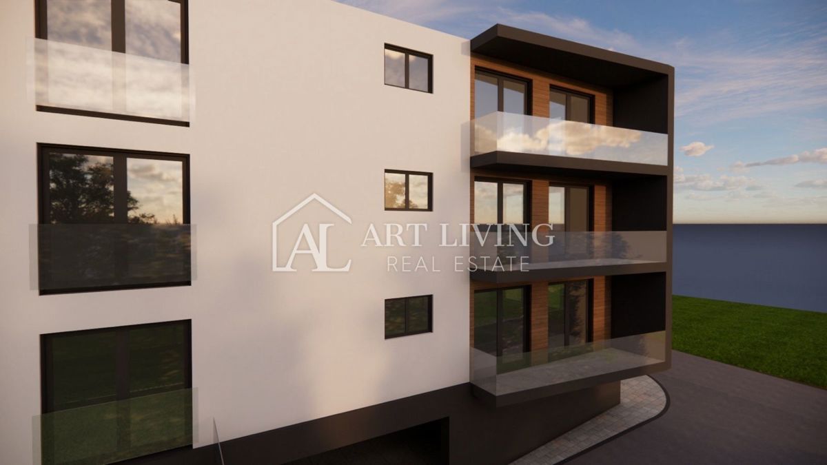 Istria, Umago, dintorni - ESCLUSIVO - lussuoso appartamento con tre camere da letto in un nuovo edificio con vista sul mare