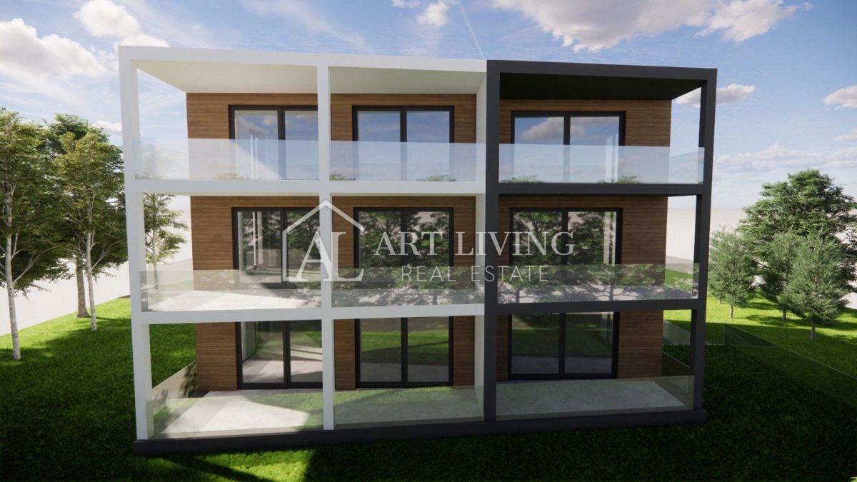 Istria, Umago, dintorni - ESCLUSIVO - lussuoso appartamento con tre camere da letto in un nuovo edificio con vista sul mare