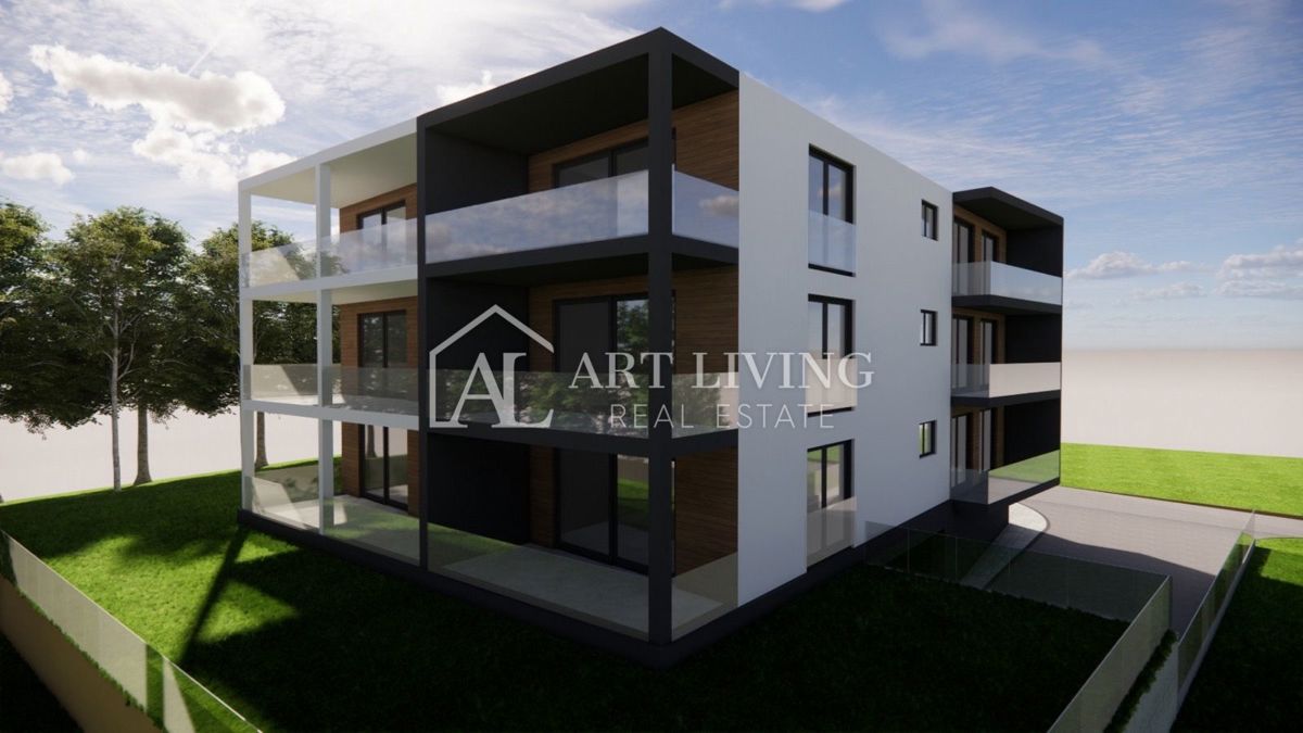 Istria, Umago, dintorni - ESCLUSIVO - lussuoso appartamento con tre camere da letto in un nuovo edificio con vista sul mare