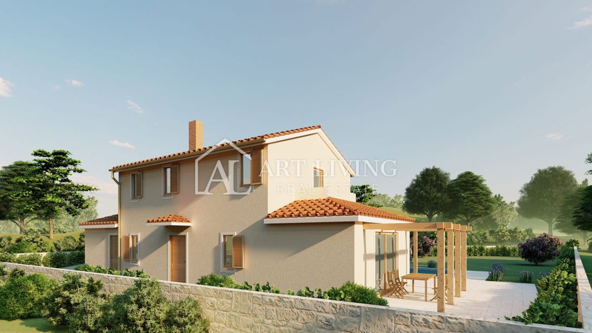 Parenzo, dintorni - casa con piscina in un'oasi di pace - NUOVA COSTRUZIONE