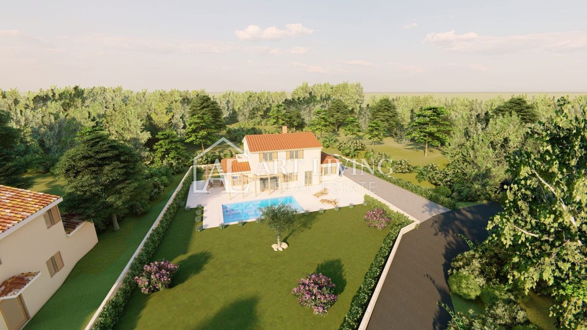 Parenzo, dintorni - casa con piscina in un'oasi di pace - NUOVA COSTRUZIONE