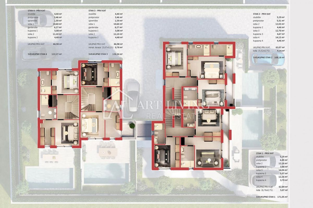 Parenzo - moderna casa a schiera con piscina in ottima posizione - NUOVA COSTRUZIONE!