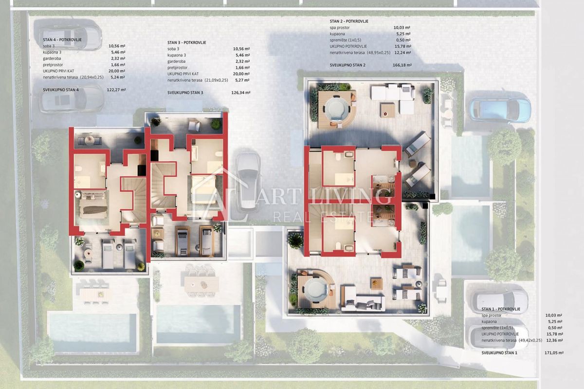 Parenzo - moderna casa a schiera con piscina in ottima posizione - NUOVA COSTRUZIONE!