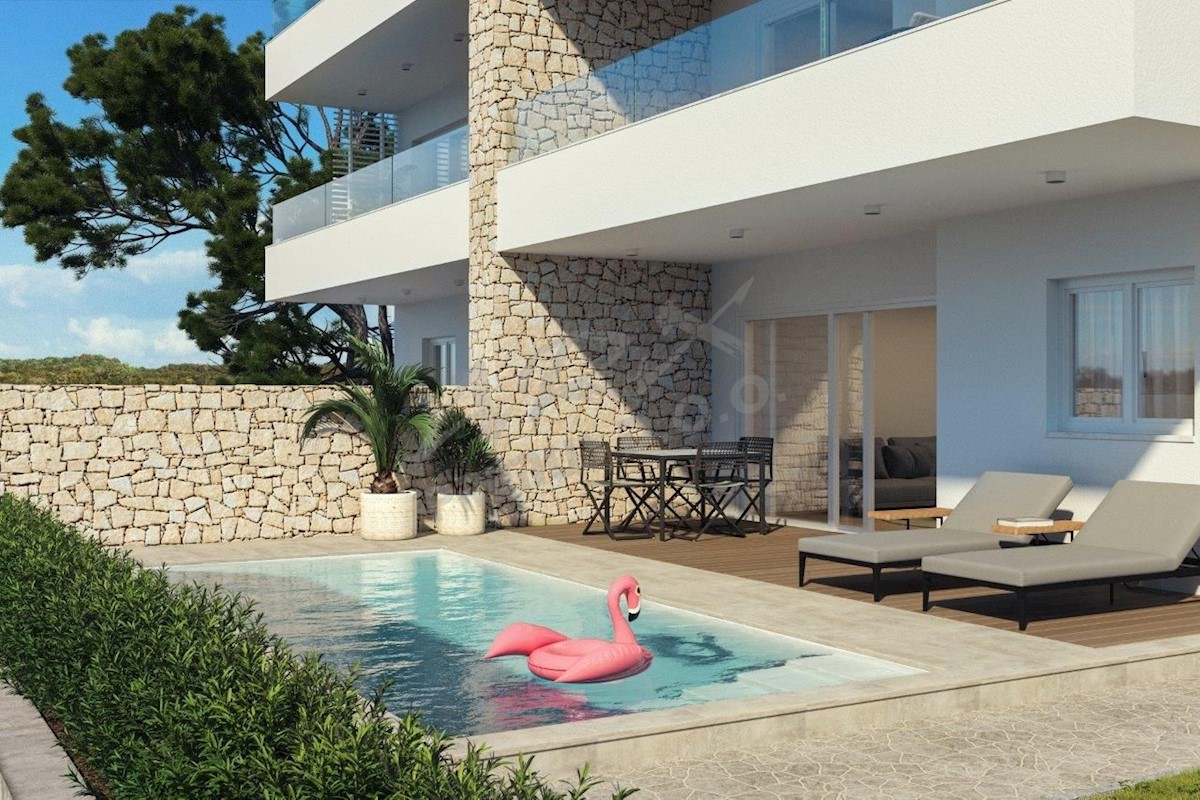 Casa con piscina e vista mare, Umag