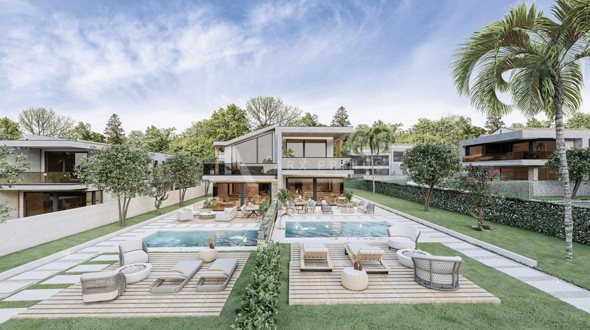 Vila moderne arhitekture s bazenom u blizini mora, Umag