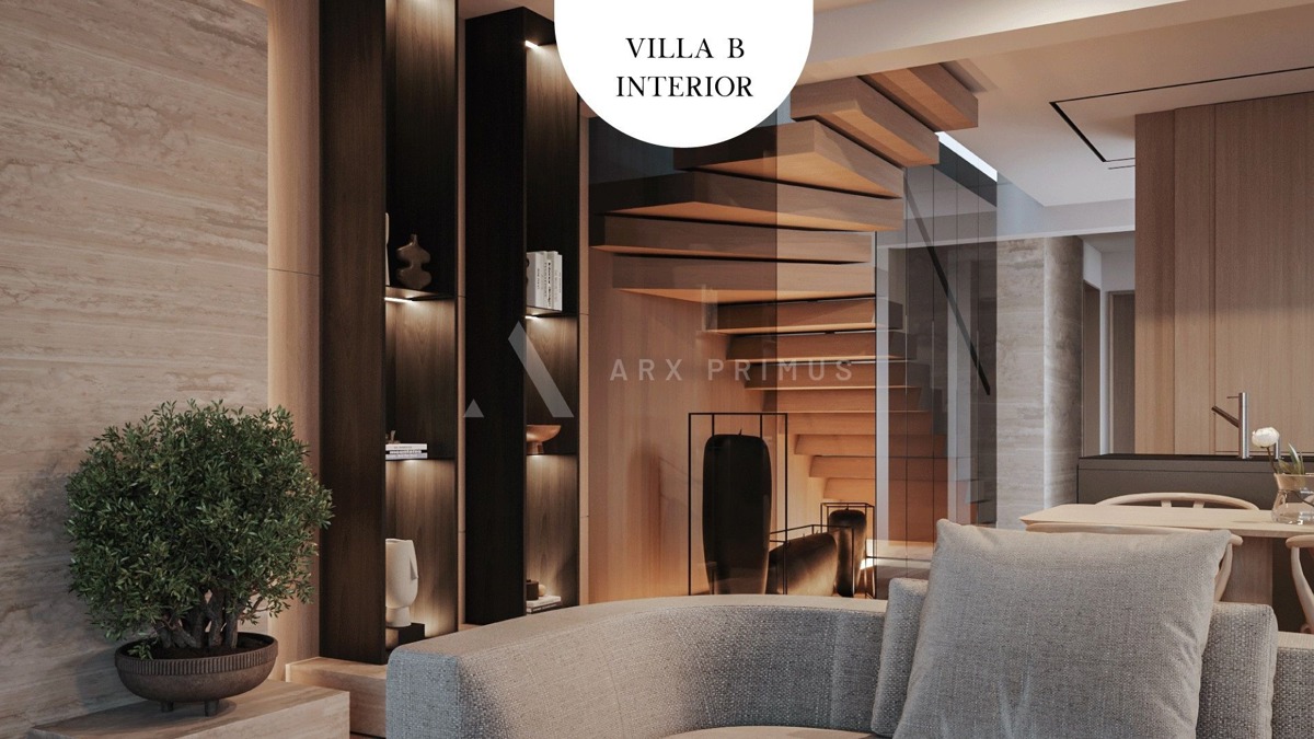 Vila moderne arhitekture s bazenom u blizini mora, Umag