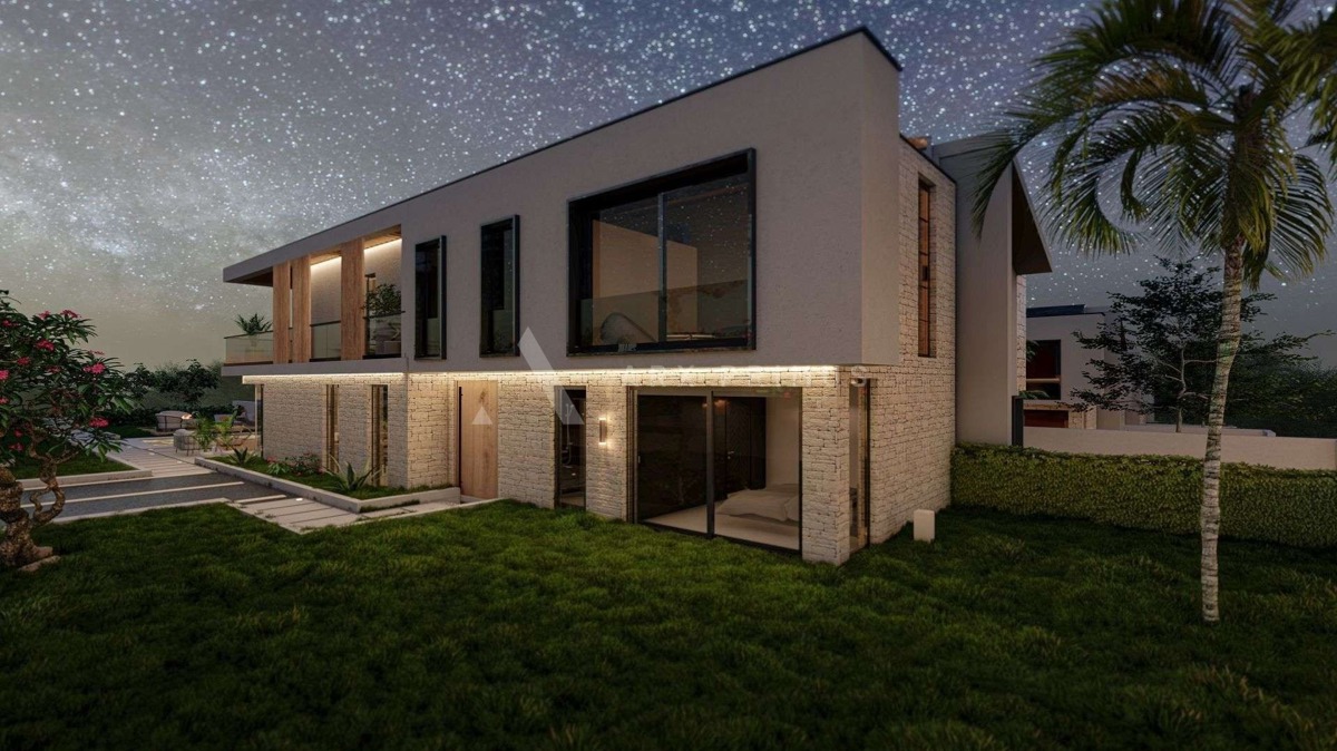 Vila moderne arhitekture s bazenom u blizini mora, Umag