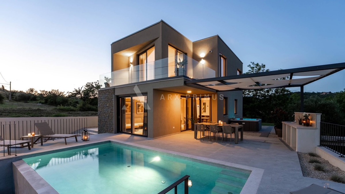 Villa moderna con piscina e vista mare - Krasica