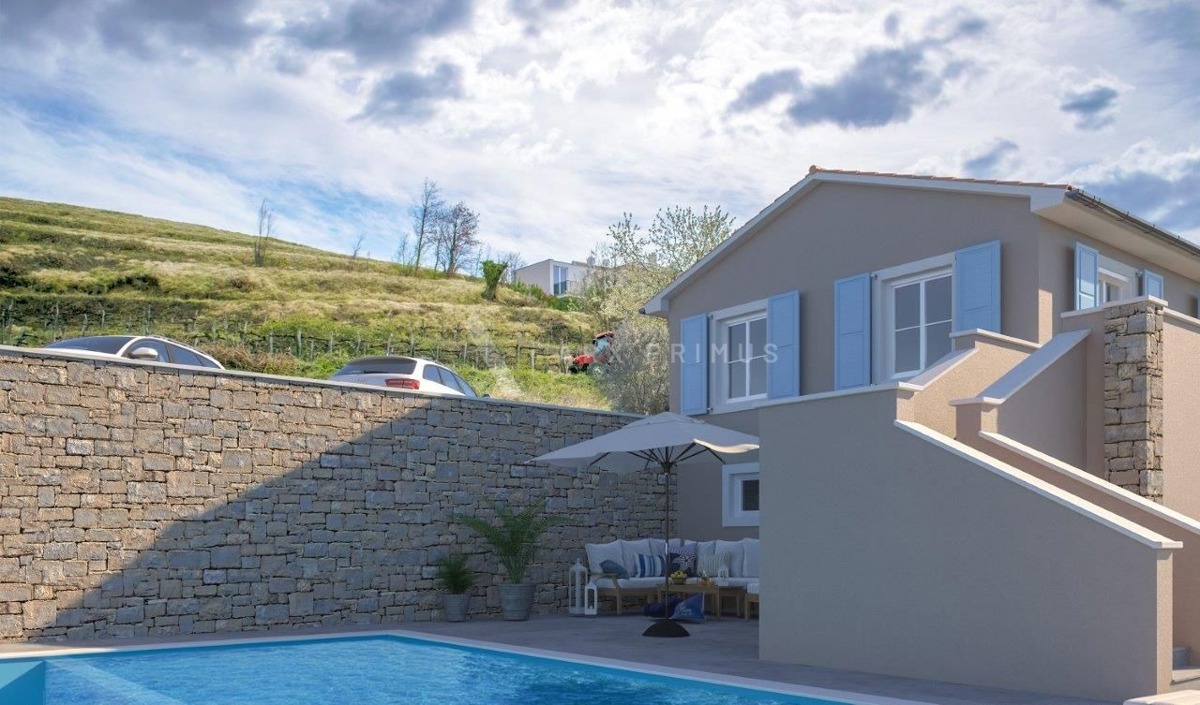 Vila u Momjanu okružena vinogradima