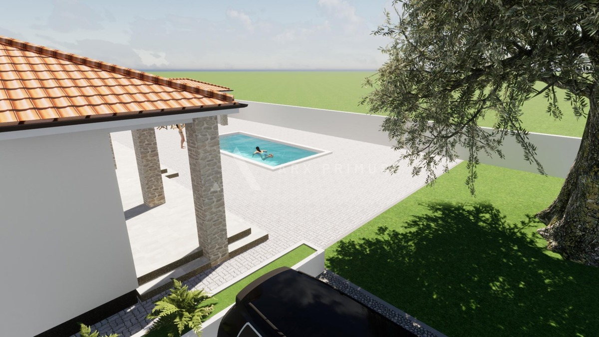Nova prizemna samostojeća kuća s bazenom – Juricani, Umag