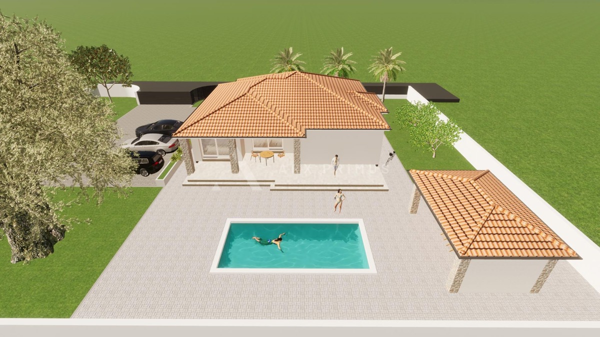 Nova prizemna samostojeća kuća s bazenom – Juricani, Umag