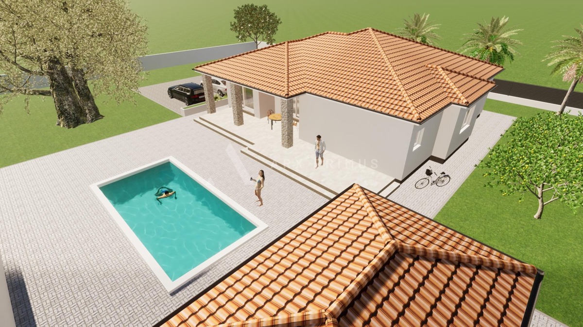 Nova prizemna samostojeća kuća s bazenom – Juricani, Umag