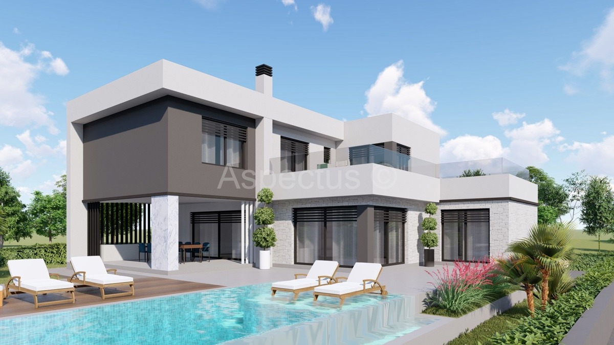 Una nuova casa con piscina in costruzione | vicino a Pola, Marčani