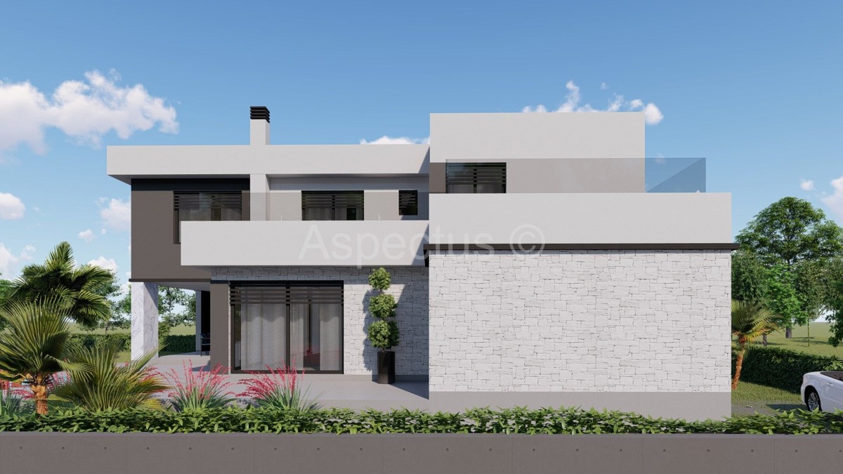 Una nuova casa con piscina in costruzione | vicino a Pola, Marčani