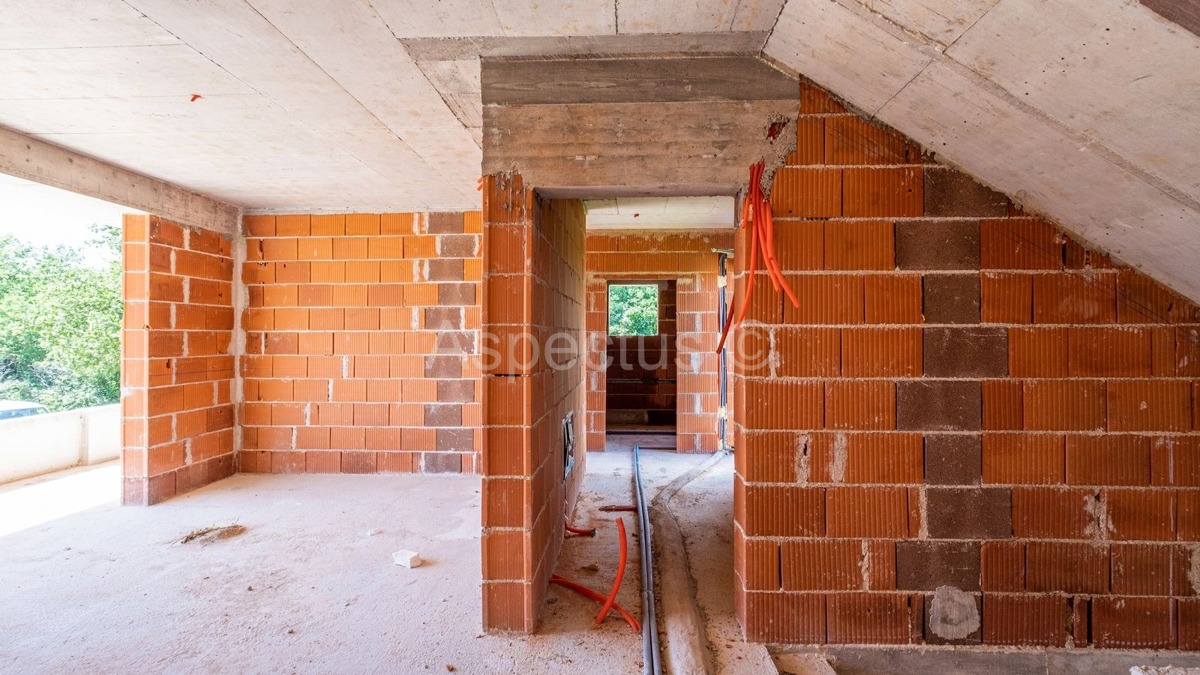 Nova moderna kuća s bazenom, pogled na more | Medulin, Istra