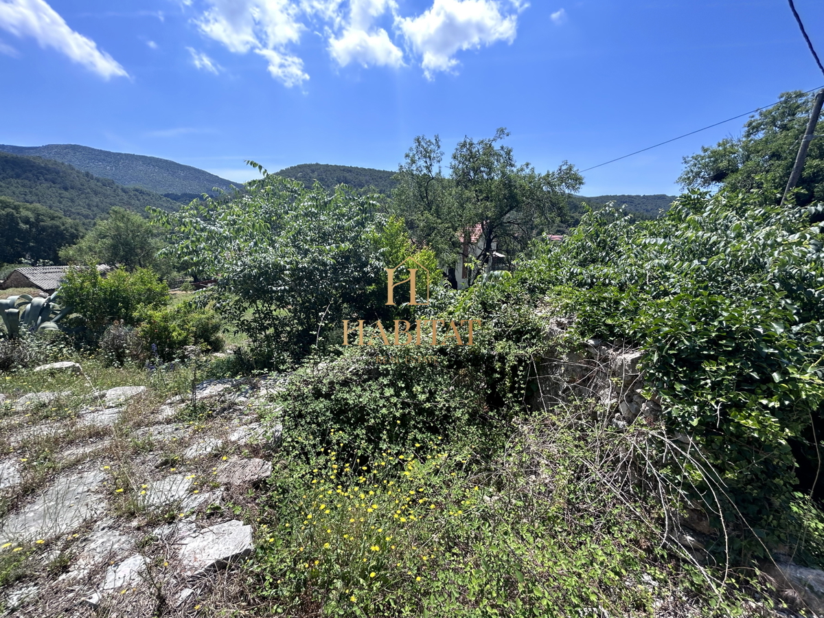 Dalmazia , Hvar , Dol Sv.Ana , casa 46m2 con terreno edificabile 650m2