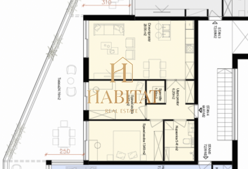 Istria, Tar-Vabriga, lussuoso appartamento 77 m2