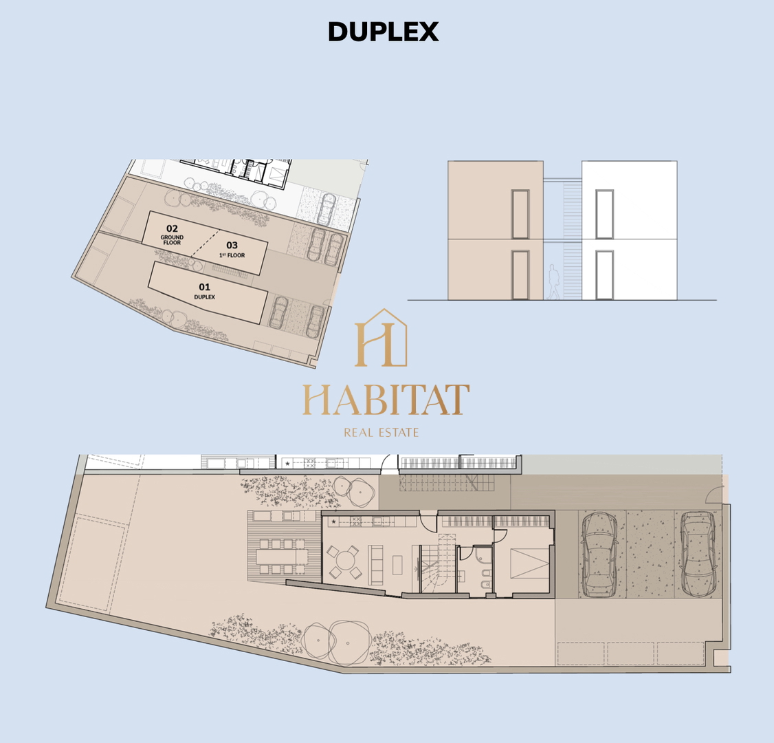 Istria, Karigador, moderno appartamento duplex, 3 camere da letto, 3 bagni, vista mare, cortile, due posti auto, terrazza sul tetto