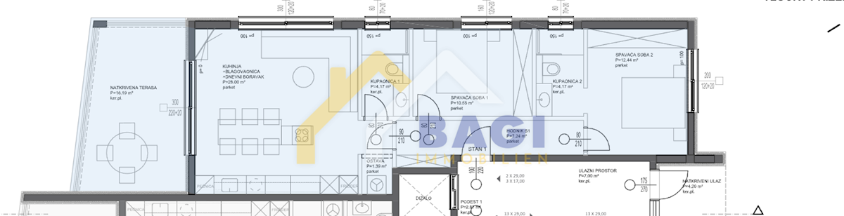 Appartamento Višnjik, Zadar, 84,15m2