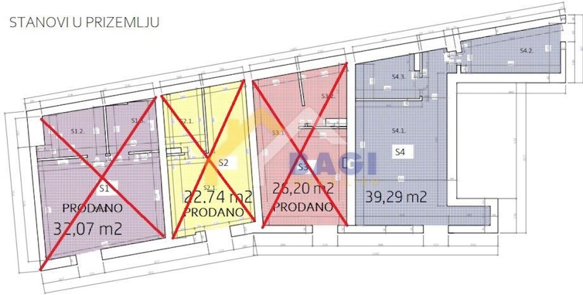 Appartamento Donji grad, Donji Grad, 38,75m2