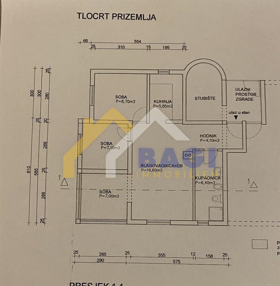 Appartamento Plovanija, Zadar, 58m2