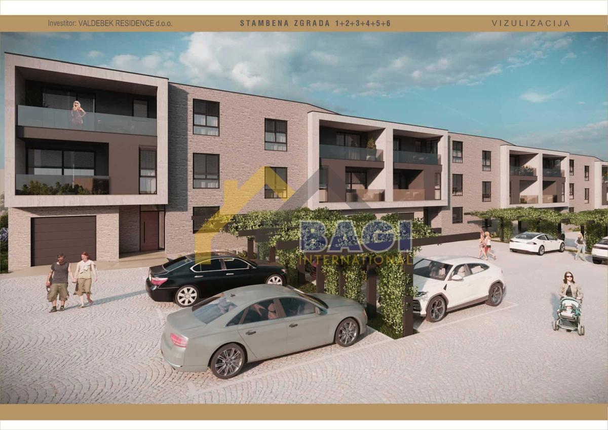 Appartamento 65,95m2-Giardino 77m2-due posti auto