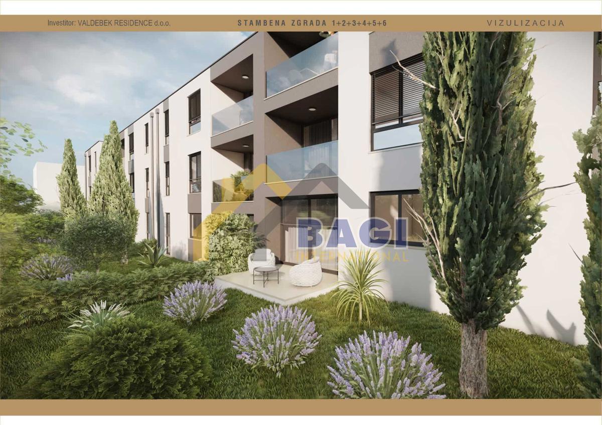 Appartamento 65,95m2-Giardino 77m2-due posti auto