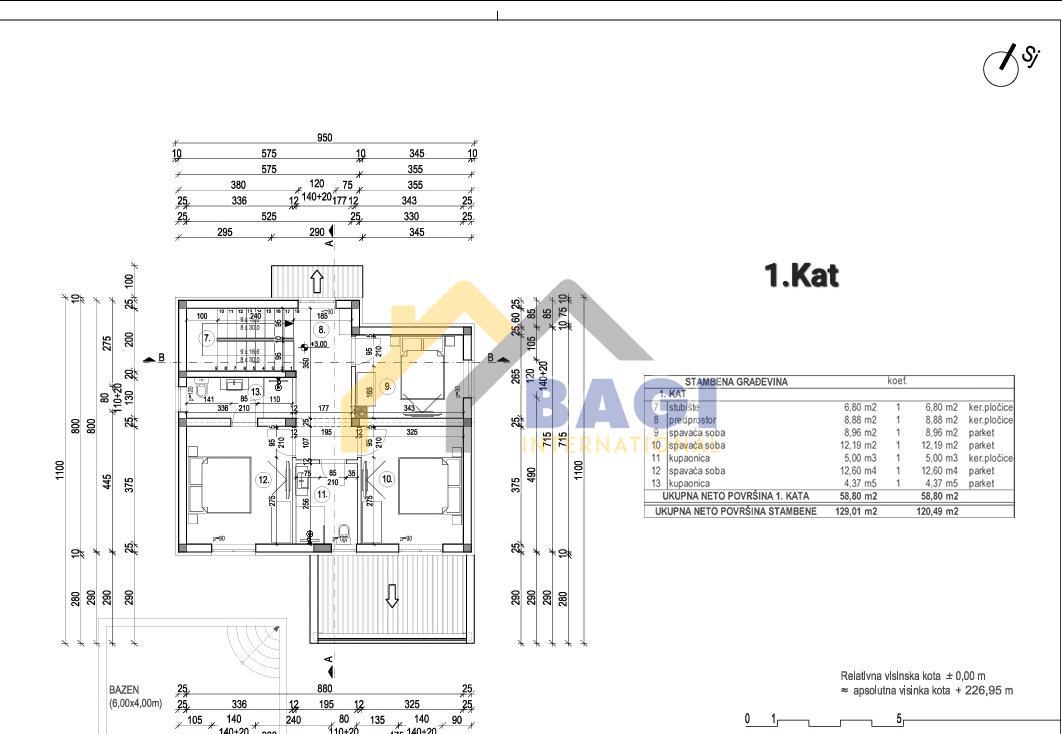 ISTRIA - DIVŠIĆI Terreno edificabile con progetto per edificio residenziale