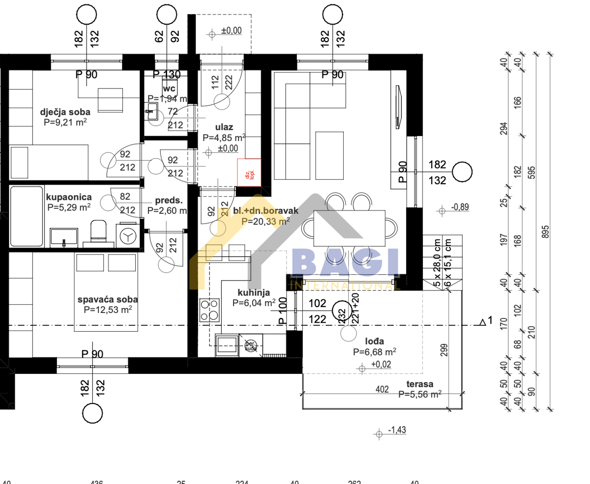 Appartamento Sesvetski Kraljevec, Sesvete, 78,47m2