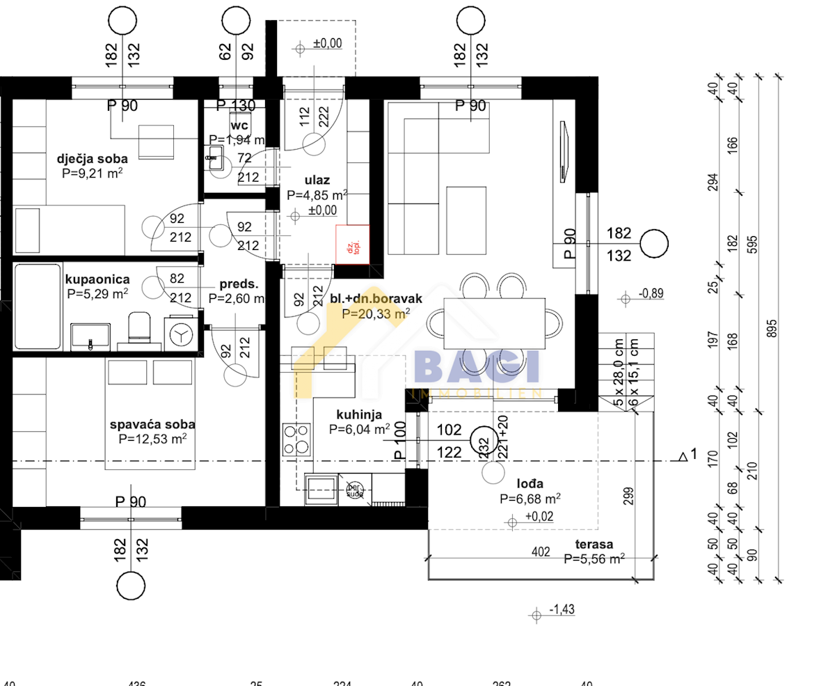 Appartamento Sesvetski Kraljevec, Sesvete, 78,47m2