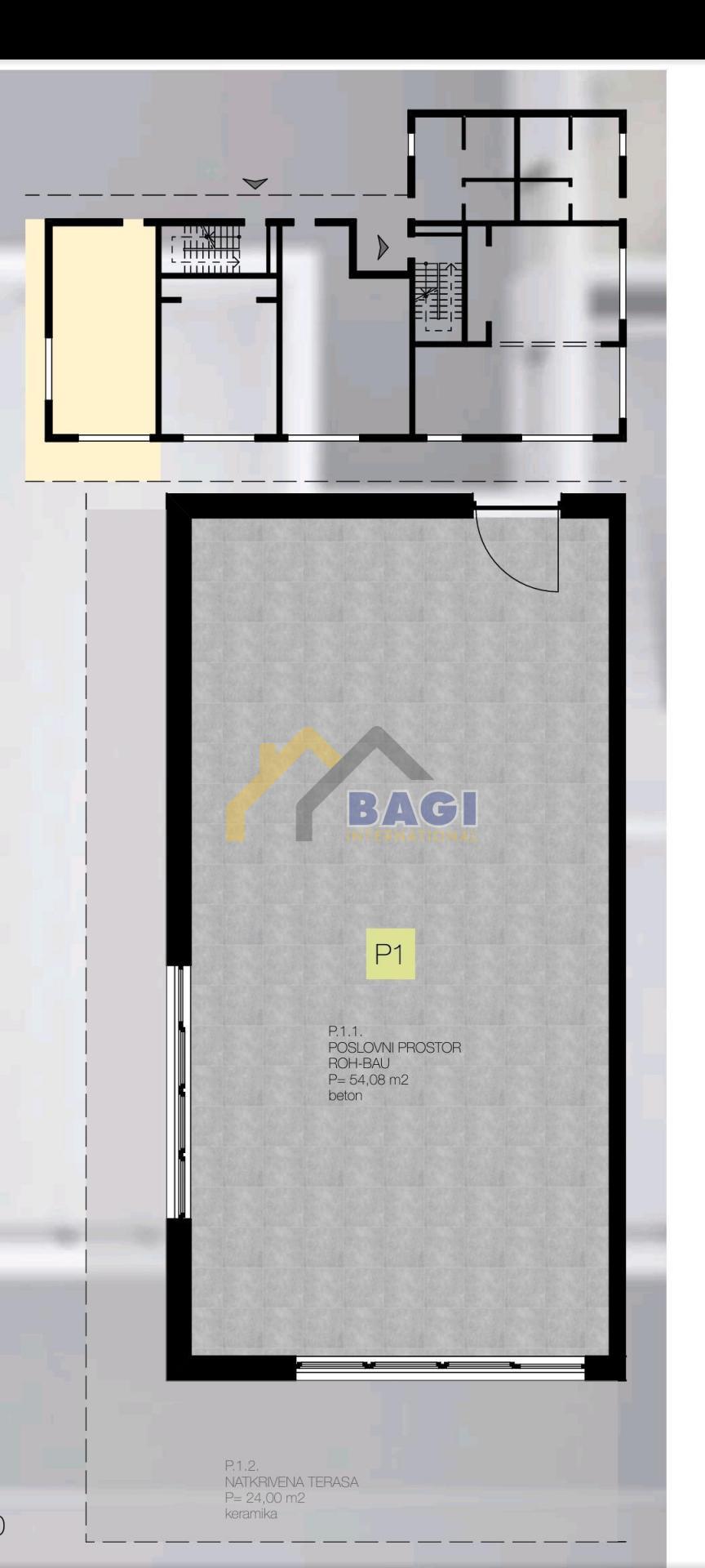 SPAZIO COMMERCIALE IN UNA POSIZIONE OTTIMA, ALBONA, 66,08 m2