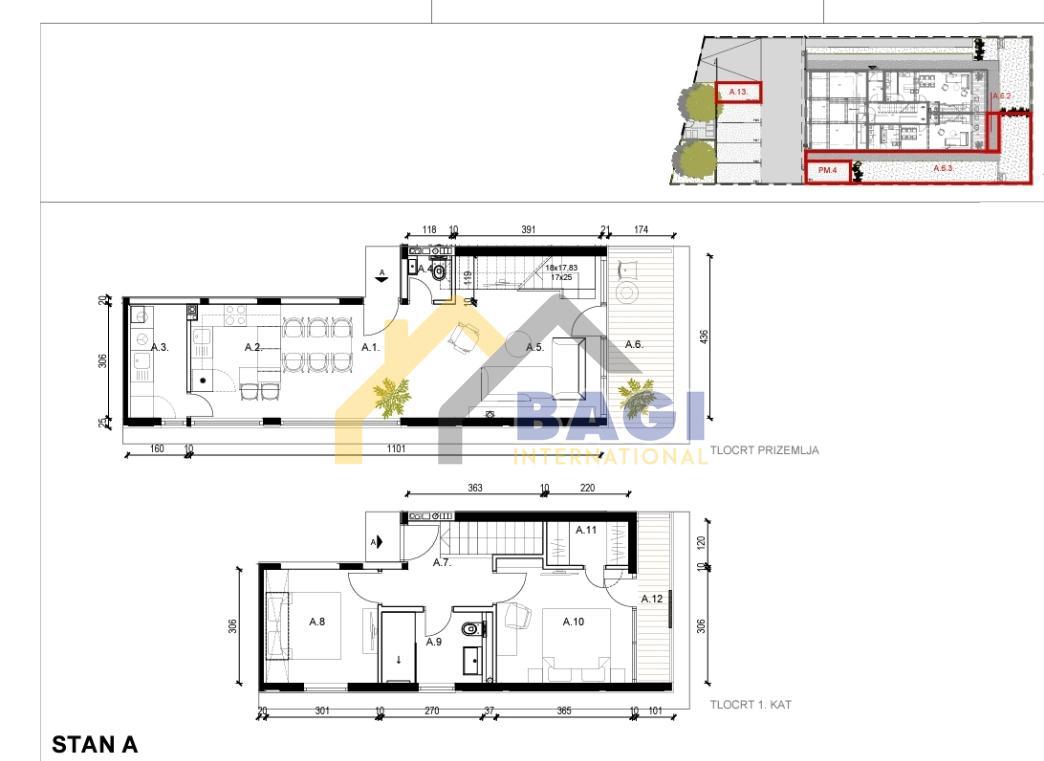 Rovigno Appartamento duplex Giardino Parcheggio Cortile