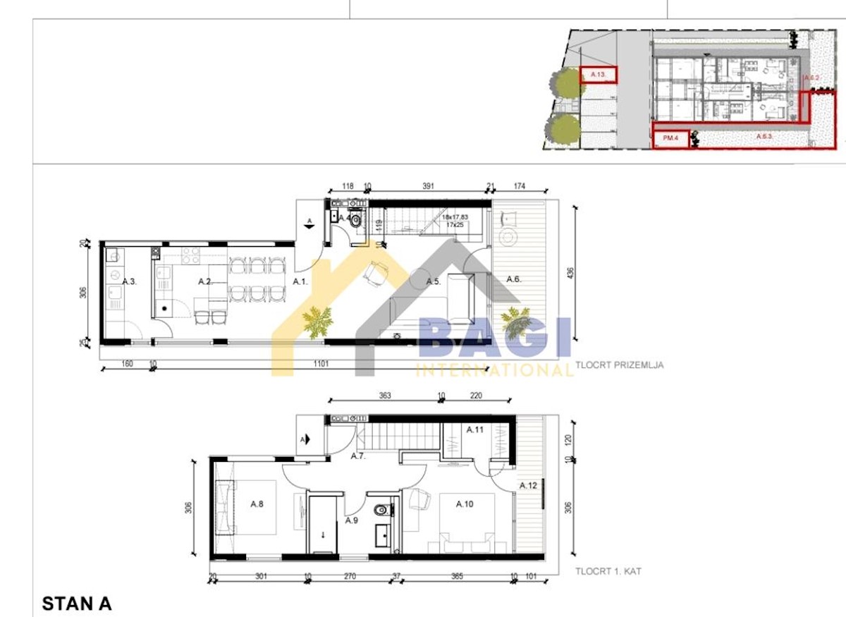 Rovigno Appartamento duplex Giardino Parcheggio Cortile